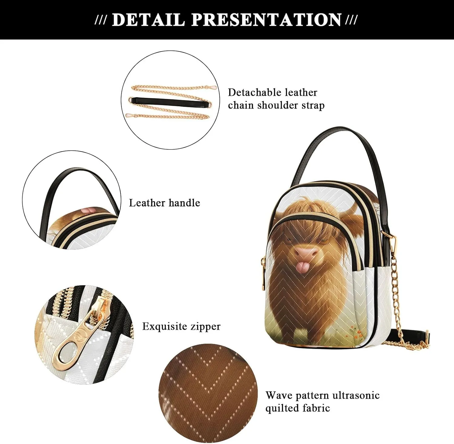 Colorful Small Handbag Crossbody Bag for Women Quilted Bags Shoulder Purse Phone Wallet Chain Bag