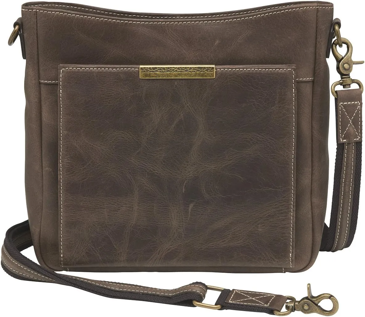 Concealed carry Distressed Buffalo Crossbody by Gun Tote'n Mamas