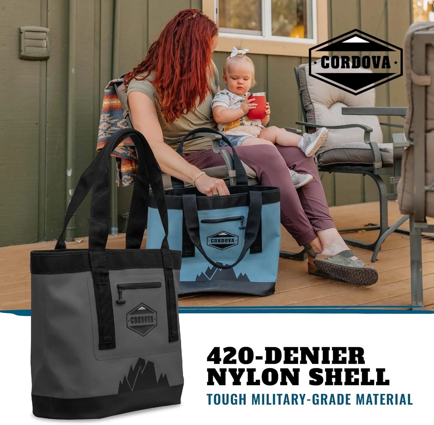 Cordova Outdoors Backcountry Tote - Durable, Added Storage, Easy to Haul Non-Insulated Ballistic Nylon