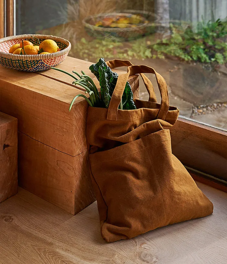Cotton canvas tote bag masala