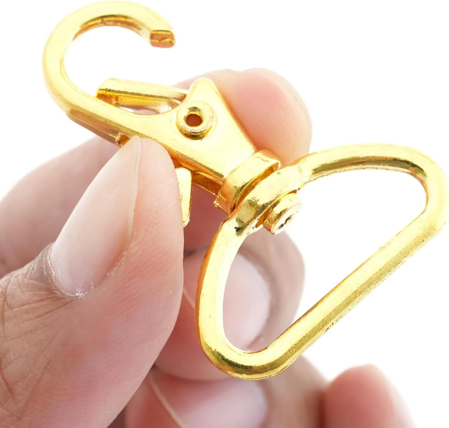 CRAFTMEMORE 1 Inch Trigger Snap Hooks Classic Swivel Lobster Claw Clasps Purse Lanyard Clip 20 Pack CSPS (Gold)
