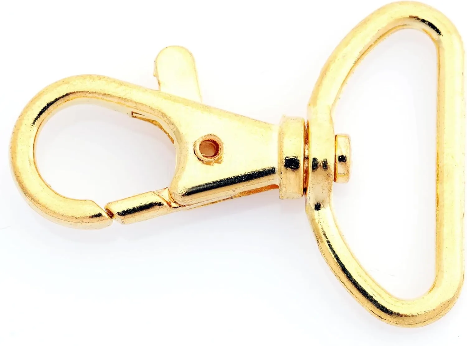 CRAFTMEMORE 1 Inch Trigger Snap Hooks Classic Swivel Lobster Claw Clasps Purse Lanyard Clip 20 Pack CSPS (Gold)