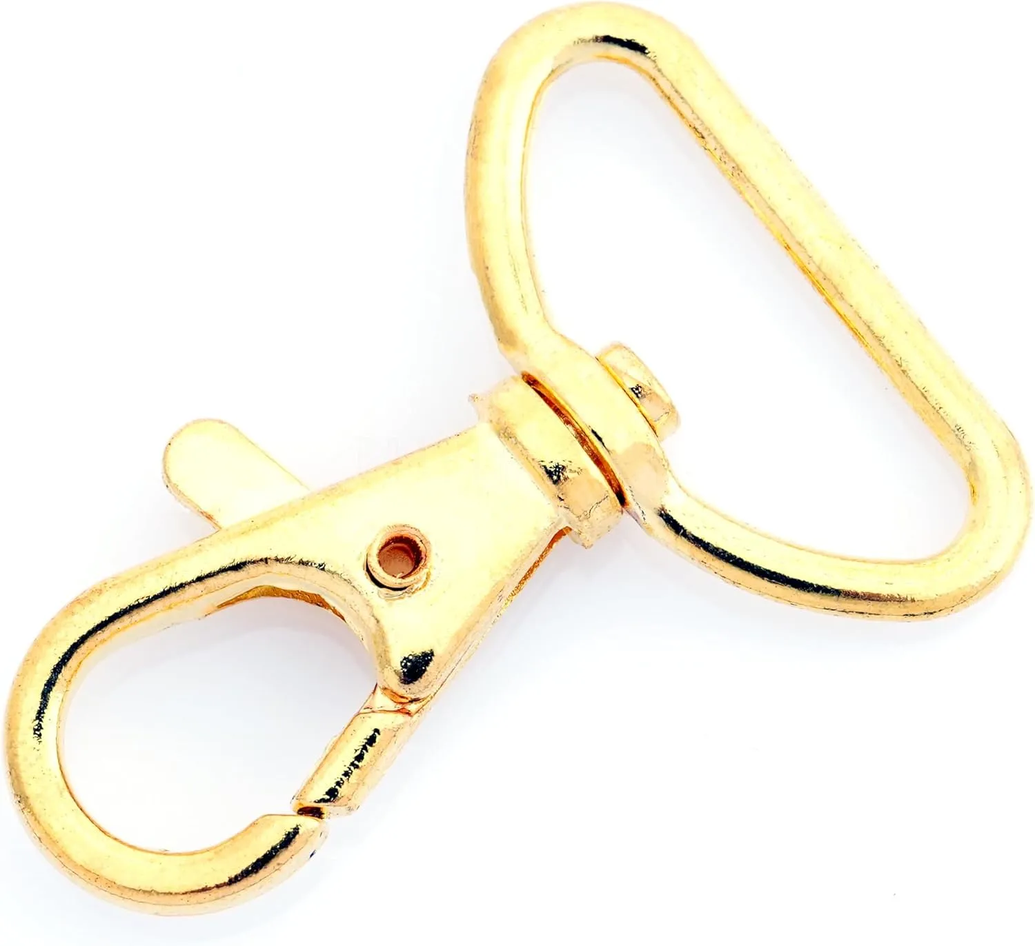 CRAFTMEMORE 1 Inch Trigger Snap Hooks Classic Swivel Lobster Claw Clasps Purse Lanyard Clip 20 Pack CSPS (Gold)