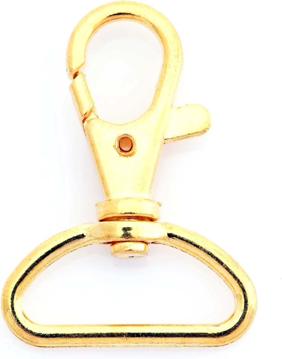CRAFTMEMORE 1 Inch Trigger Snap Hooks Classic Swivel Lobster Claw Clasps Purse Lanyard Clip 20 Pack CSPS (Gold)