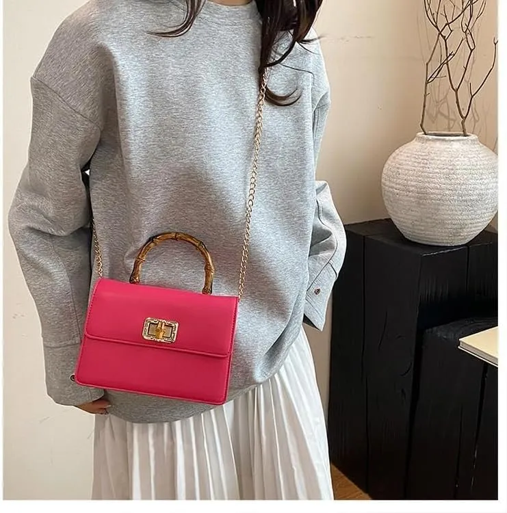 cross-body bag Premium Bamboo Shoulder Bag