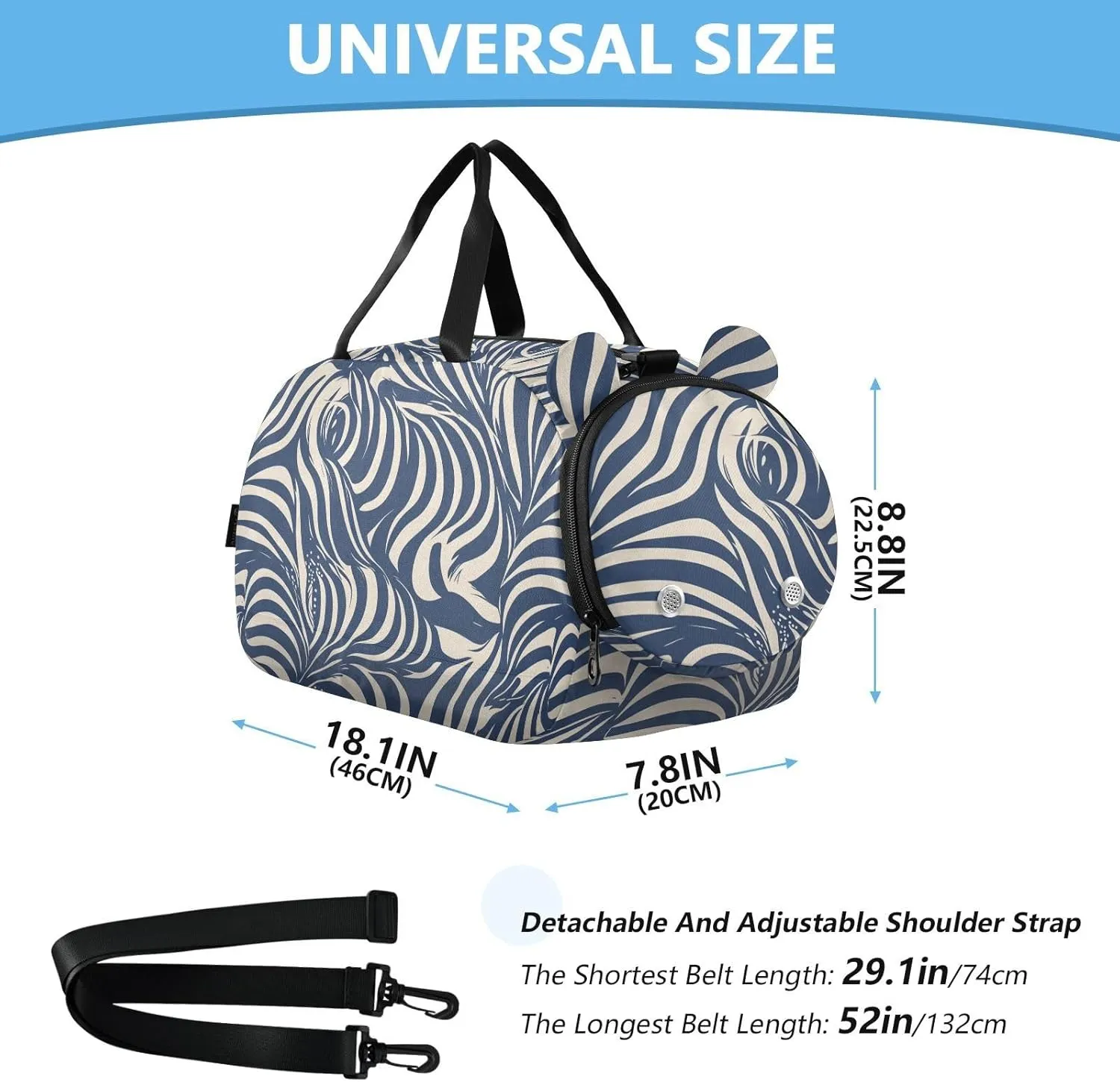 Cross Body Purse with Shoes Compartment Fashion Handbags for For Hiking Traveling
