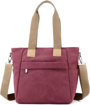 Crossbody Bag for Women Canvas Handbag Casual Top Handle Bag Large Shoulder Bag Tote Bag Satchel Bag