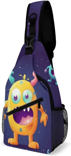 Crossbody Bag for Women Men Chest Bag Cartoon Alpaca Cute Animal Sling Bag Crossbody Shoulder Bag Sling Backpack