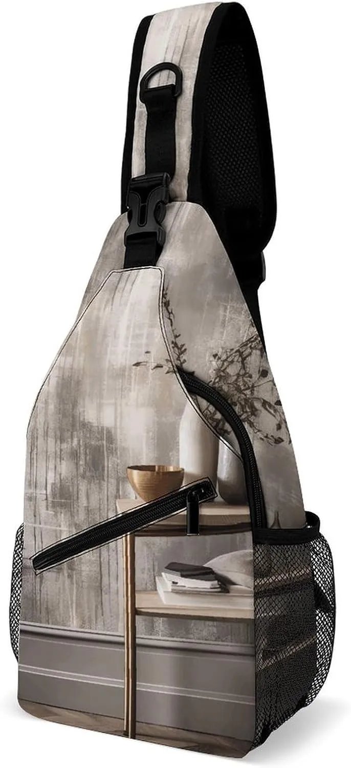 Crossbody Bag for Women Men Chest Bag Floating in The Sling Bag Crossbody Shoulder Bag Sling Backpack
