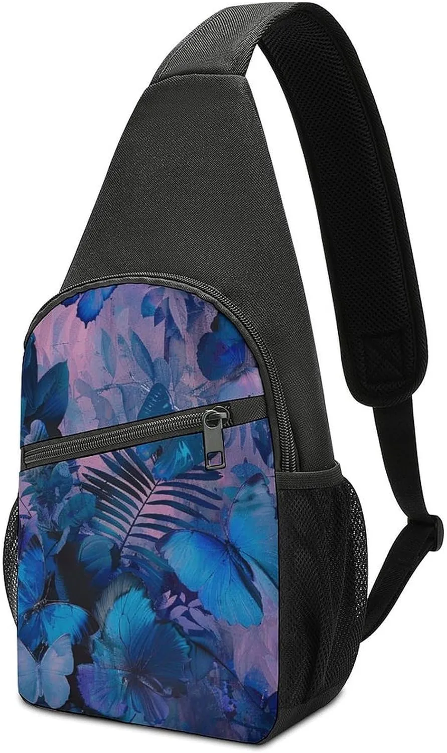 Crossbody Bag for Women Men Sling Bag Next to The Table Chest Bag Crossbody Adjustable Shoulder Bag