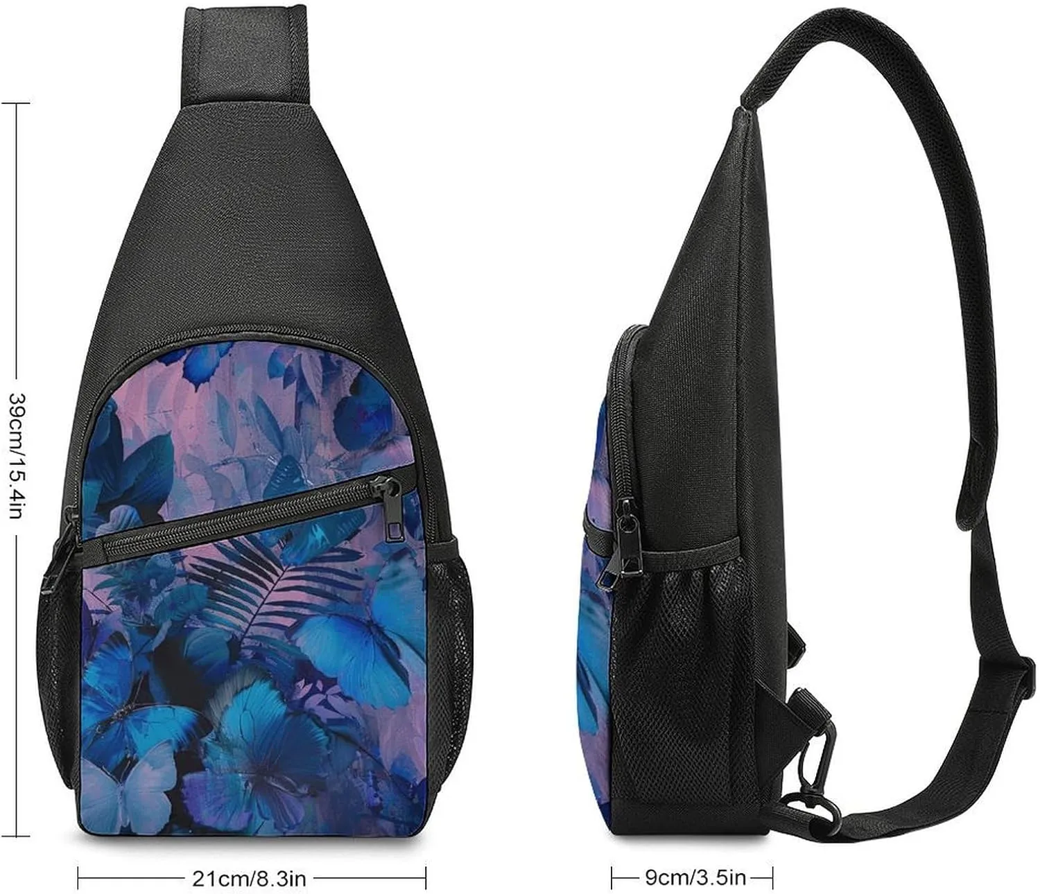 Crossbody Bag for Women Men Sling Bag Next to The Table Chest Bag Crossbody Adjustable Shoulder Bag