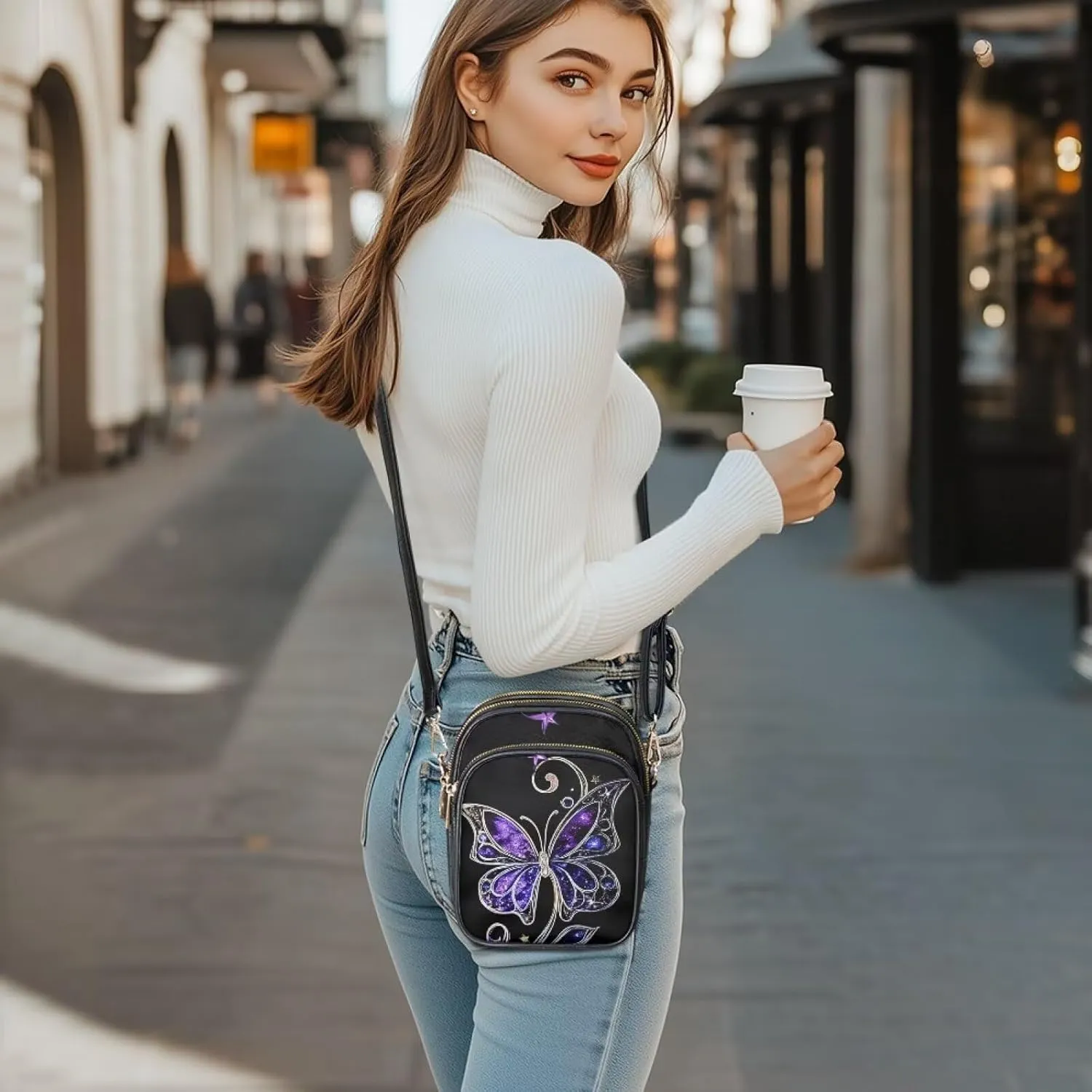 Crossbody Bags for Women Small Size Travel Leather Shoulder Purses Mini Satchel Bag