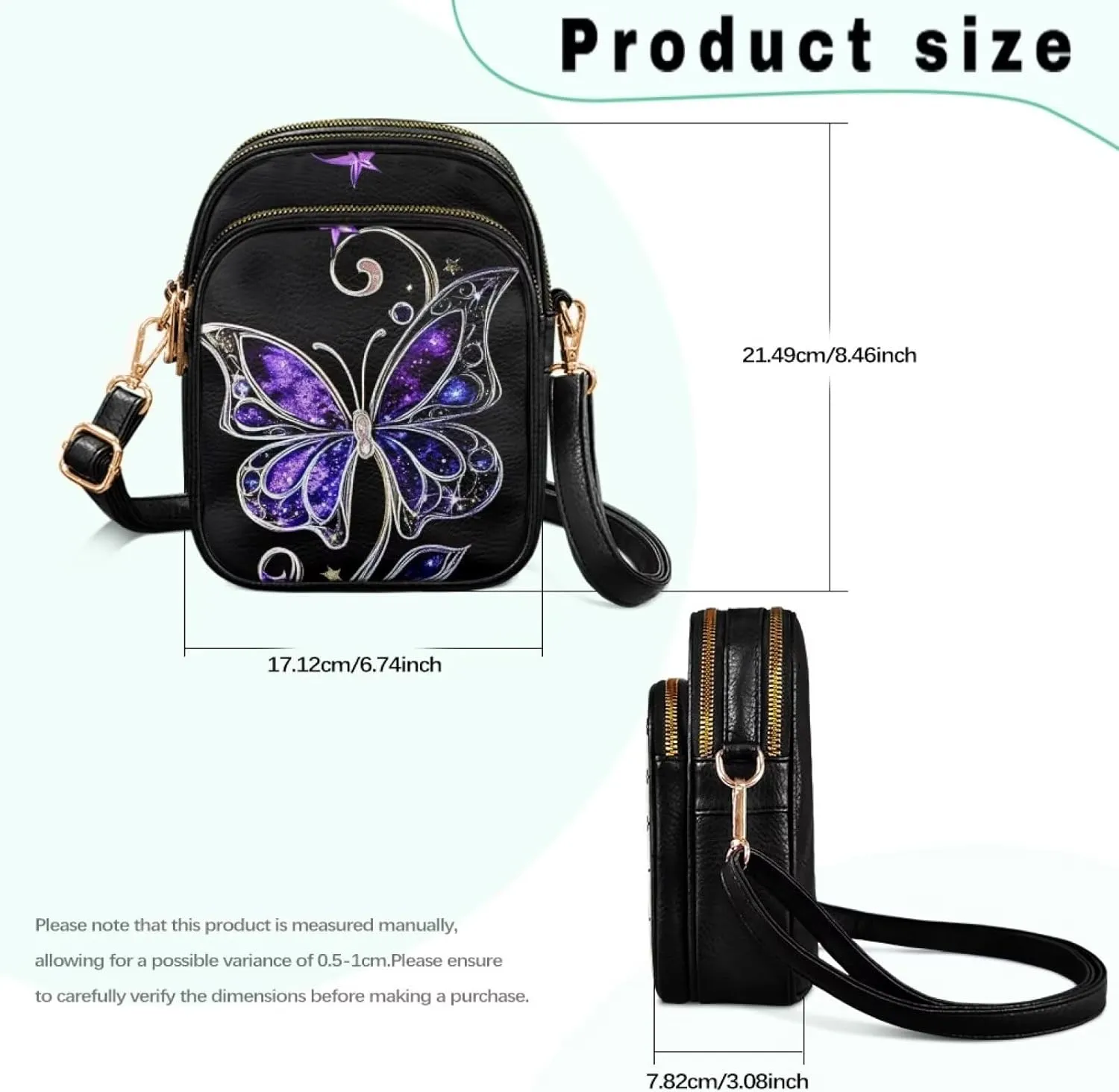 Crossbody Bags for Women Small Size Travel Leather Shoulder Purses Mini Satchel Bag