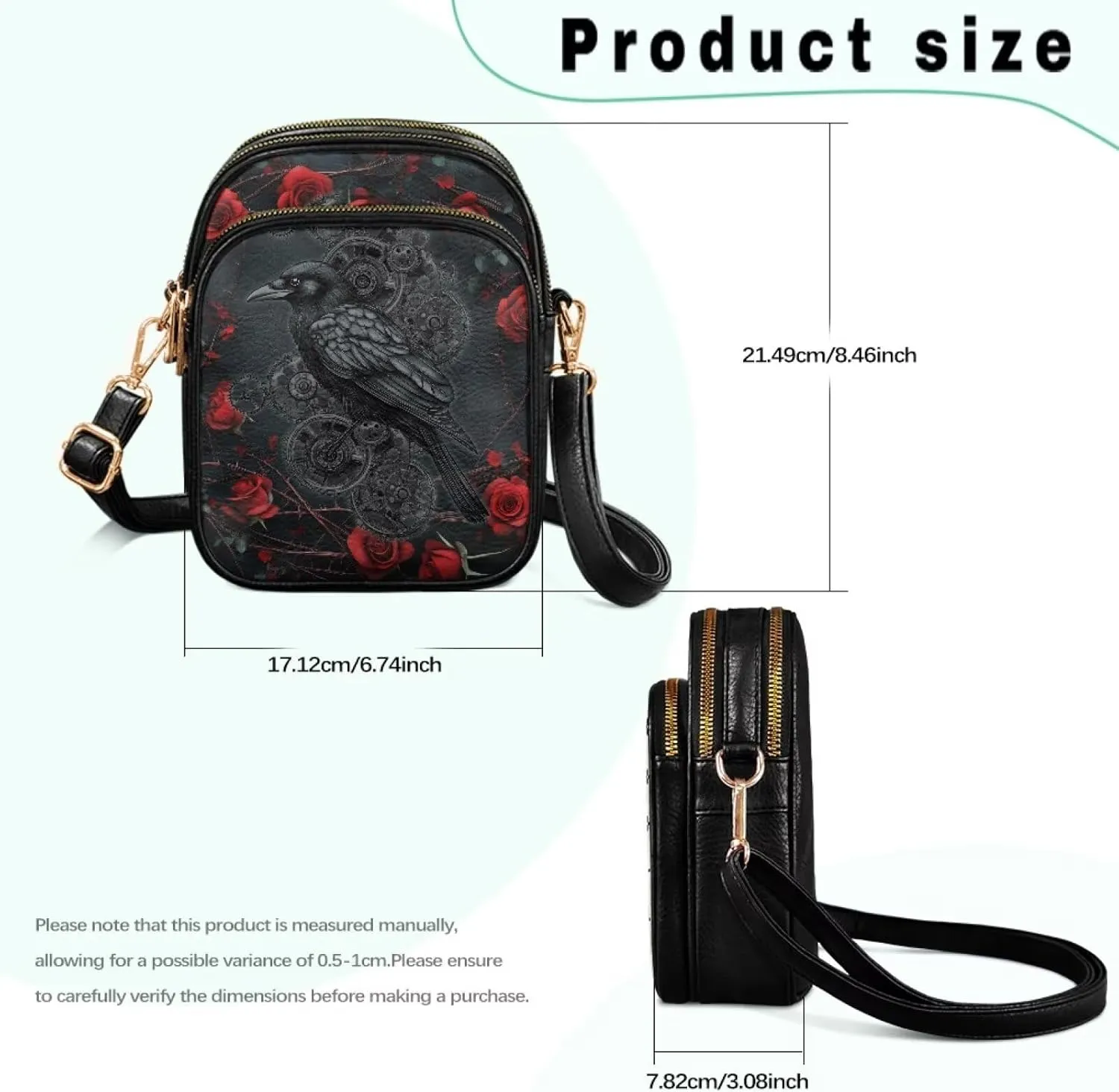 Crossbody Bags for Women Small Size Travel Leather Shoulder Purses Mini Satchel Bag