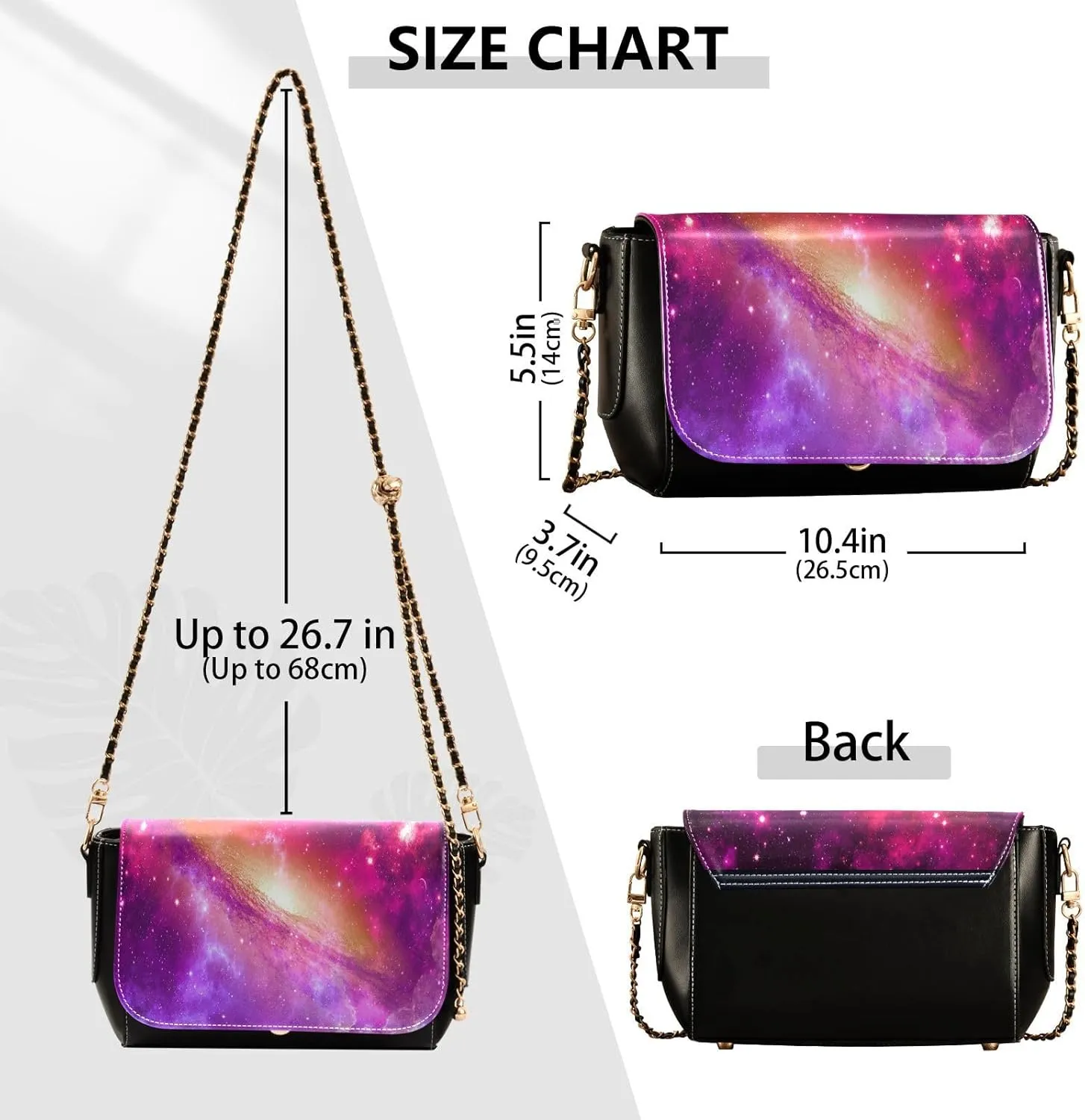 Crossbody Bags for Women Trendy Women's Black Shoulder Bag Small PU Leather Flap Cross Body Bag Handbags