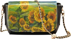 Crossbody Bags for Women Trendy Women's Black Shoulder Bag Small PU Leather Flap Cross Body Bag Handbags
