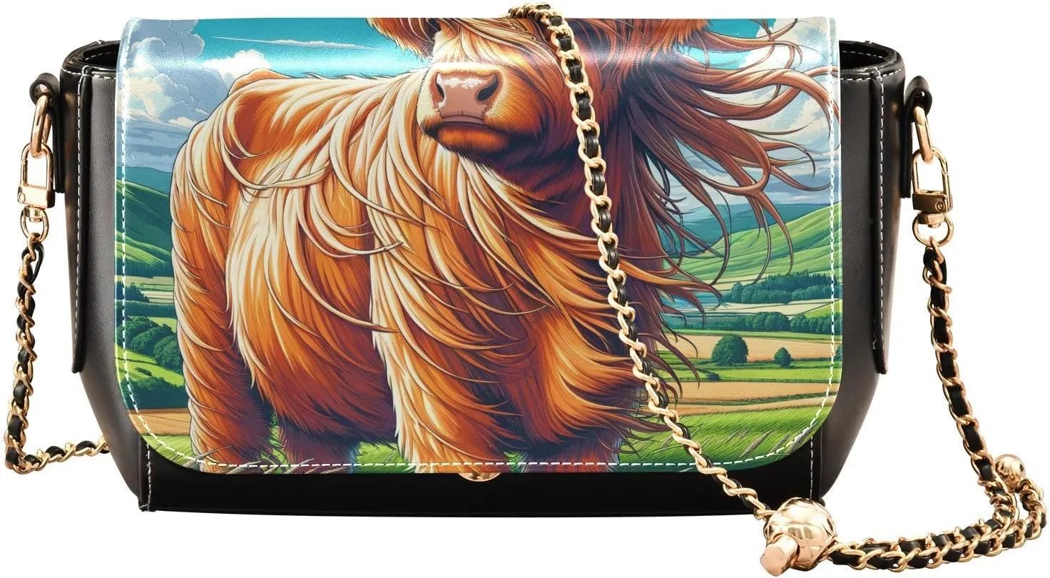 Crossbody Bags for Women Trendy Women's Black Shoulder Bag Small PU Leather Flap Cross Body Bag Handbags