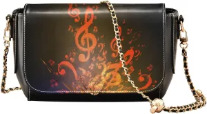 Crossbody Bags for Women Trendy Women's Black Shoulder Bag Small PU Leather Flap Cross Body Bag Handbags