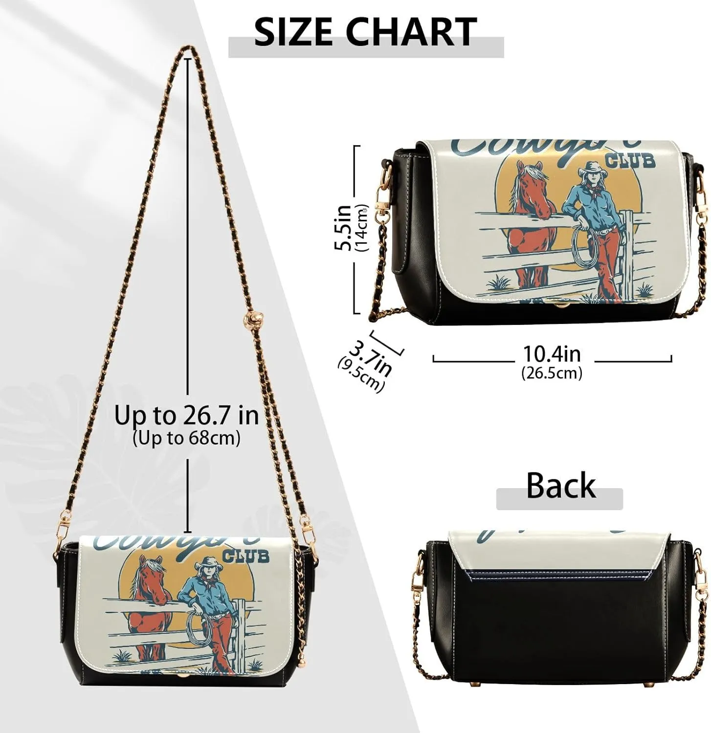 Crossbody Bags for Women Trendy Women's Black Shoulder Bag Small PU Leather Flap Cross Body Bag Handbags