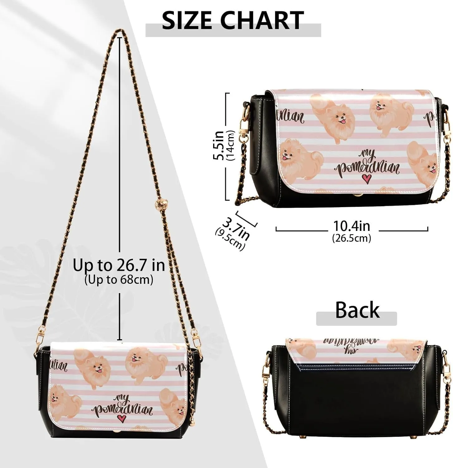 Crossbody Bags for Women Trendy Women's Black Shoulder Bag Small PU Leather Flap Cross Body Bag Handbags