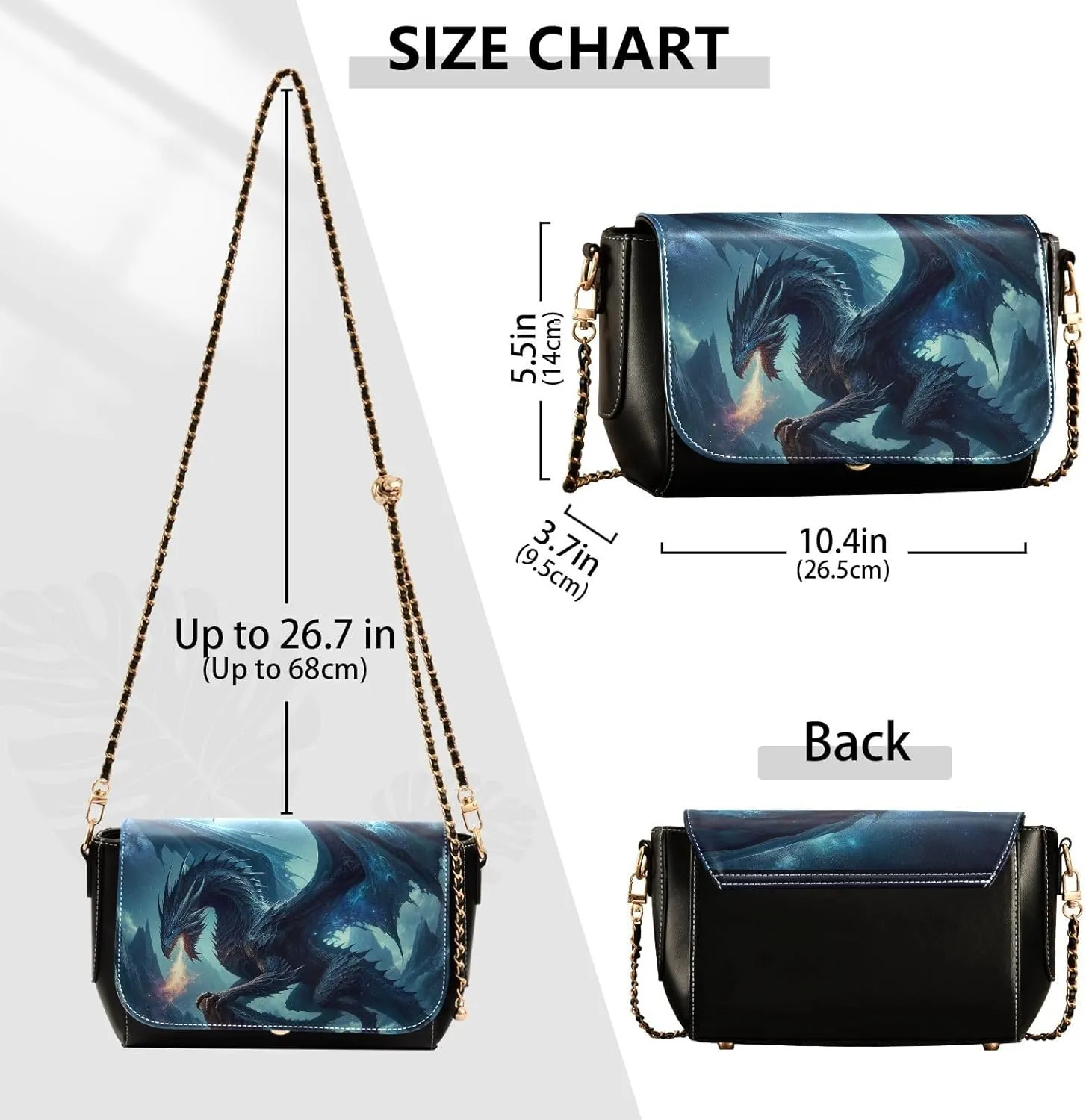 Crossbody Bags for Women Trendy Women's Black Shoulder Bag Small PU Leather Flap Cross Body Bag Handbags