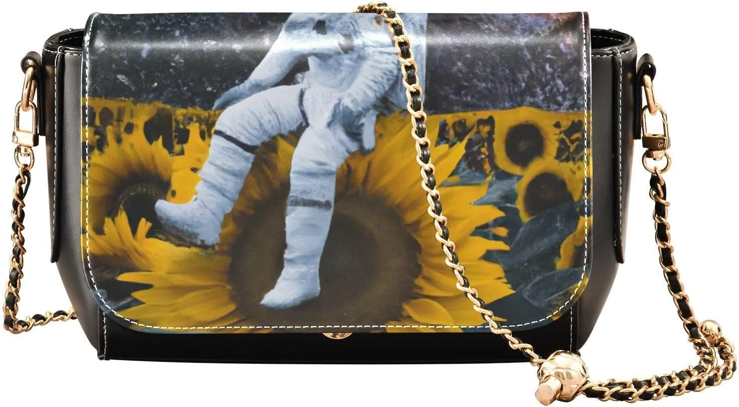 Crossbody Bags for Women Trendy Women's Black Shoulder Bag Small PU Leather Flap Cross Body Bag Handbags