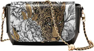 Crossbody Bags for Women Trendy Women's Black Shoulder Bag Small PU Leather Flap Cross Body Bag Handbags