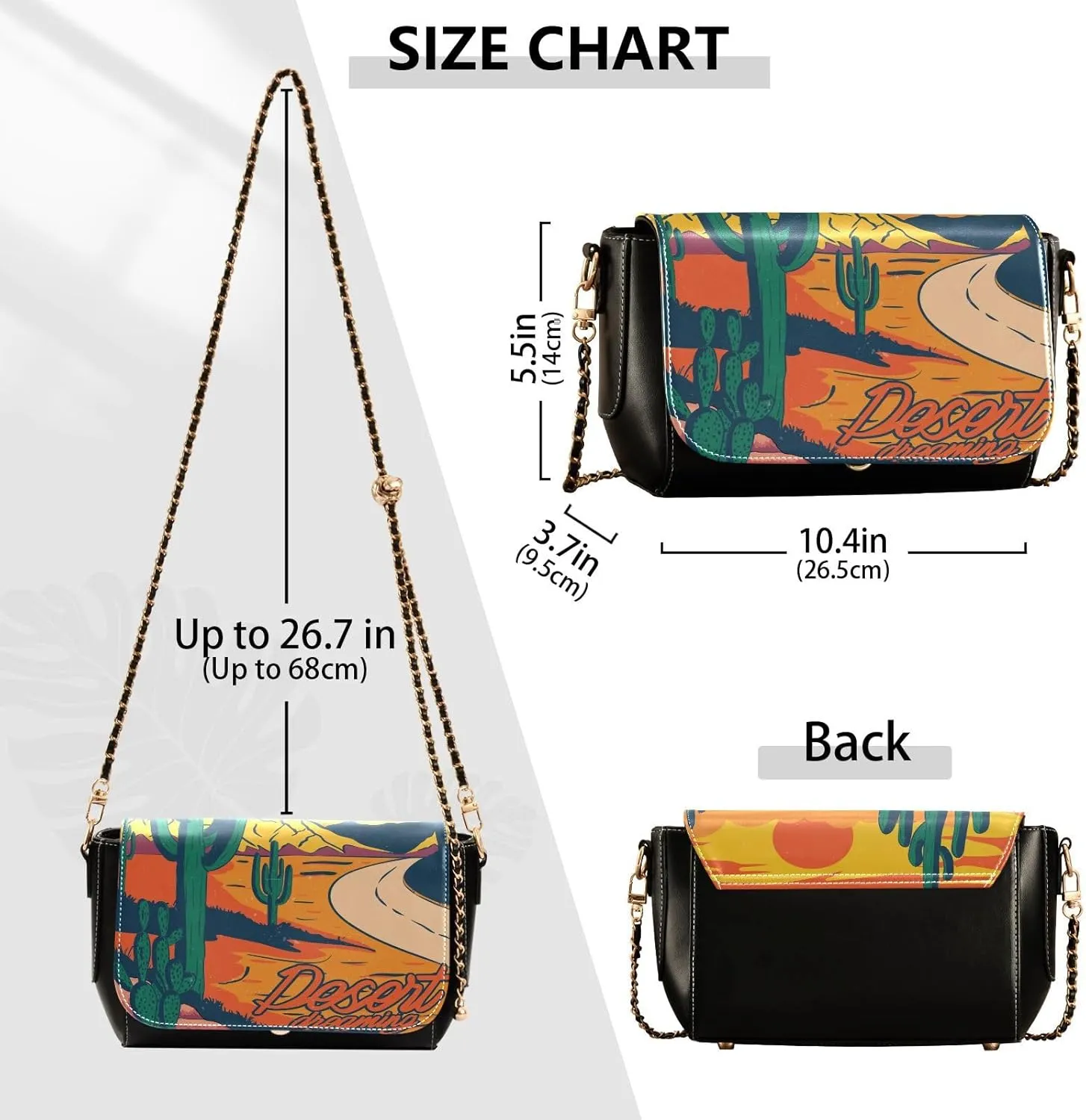 Crossbody Bags for Women Trendy Women's Black Shoulder Bag Small PU Leather Flap Cross Body Bag Handbags