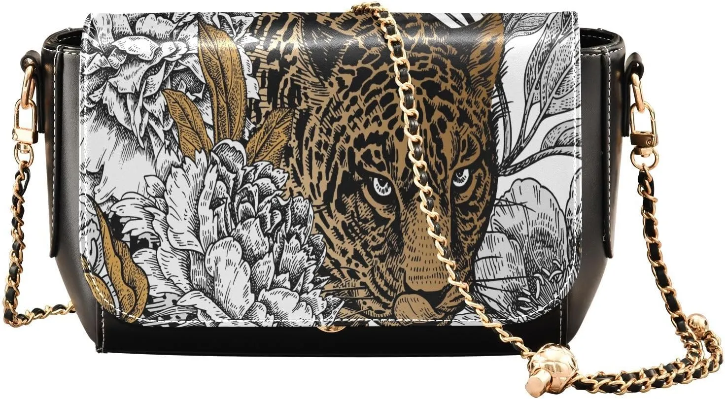 Crossbody Bags for Women Trendy Women's Black Shoulder Bag Small PU Leather Flap Cross Body Bag Handbags