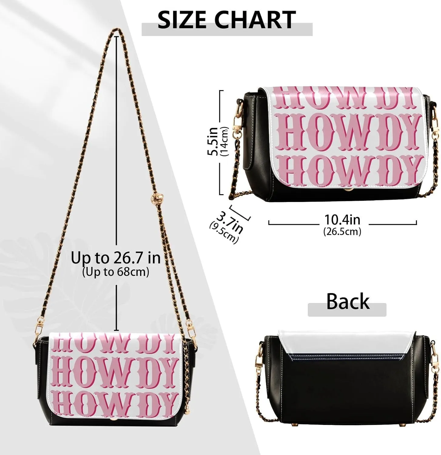 Crossbody Bags for Women Trendy Women's Black Shoulder Bag Small PU Leather Flap Cross Body Bag Handbags