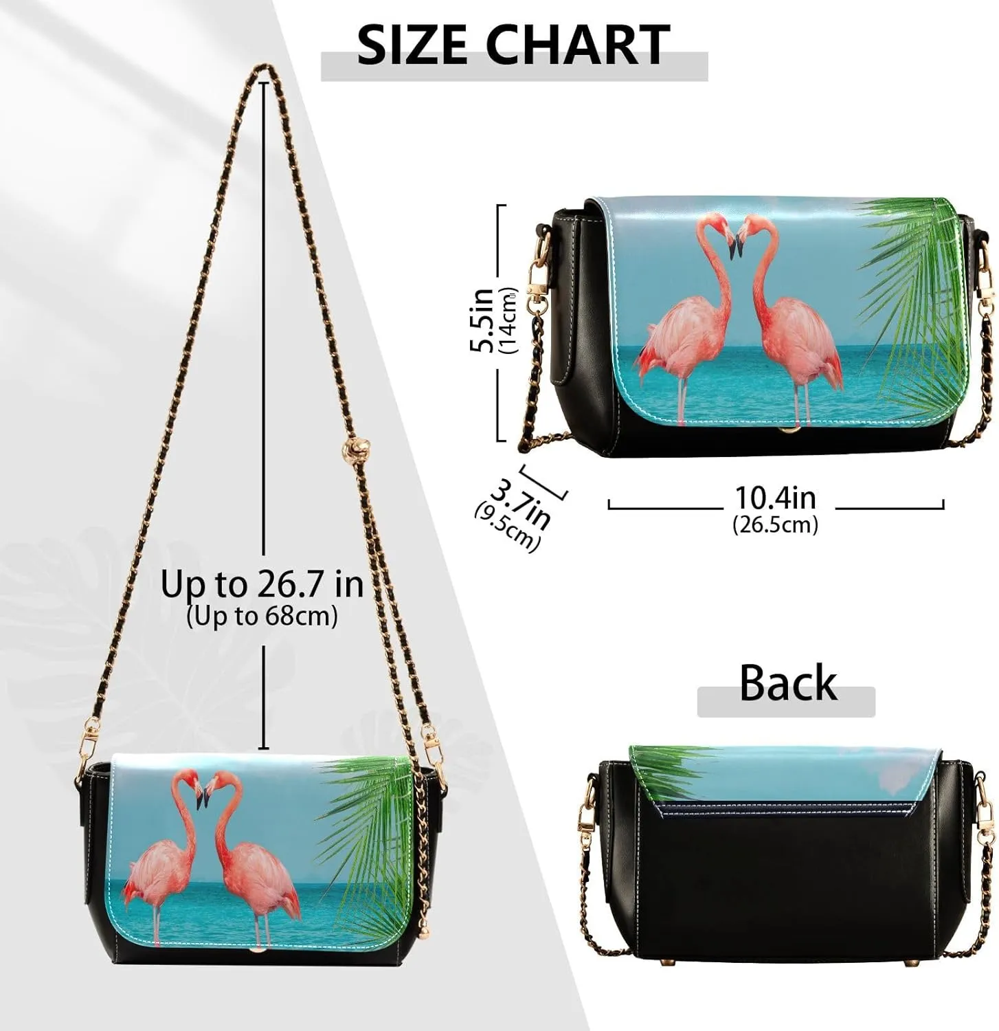 Crossbody Bags for Women Trendy Women's Black Shoulder Bag Small PU Leather Flap Cross Body Bag Handbags