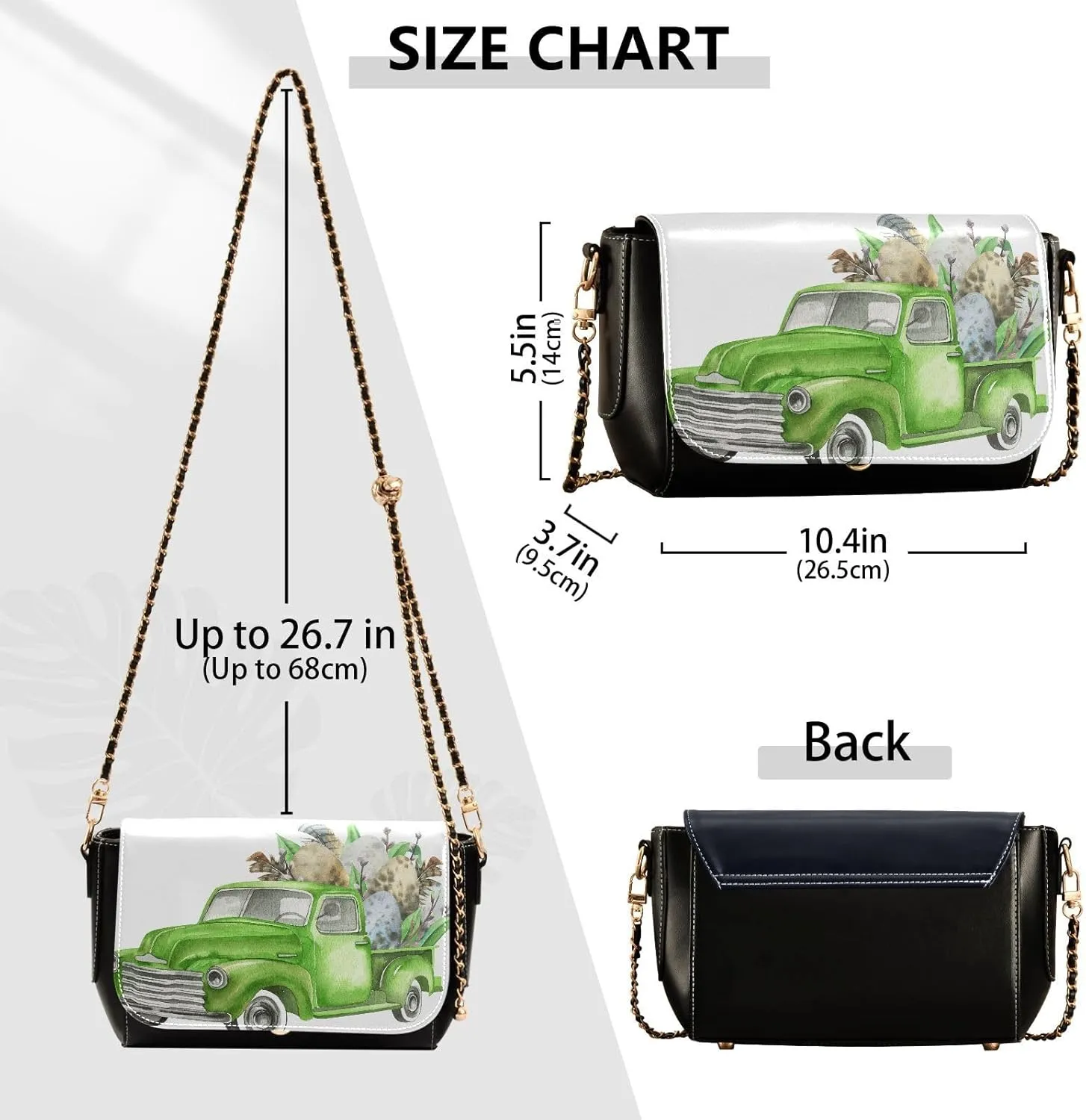 Crossbody Bags for Women Trendy Women's Black Shoulder Bag Small PU Leather Flap Cross Body Bag Handbags