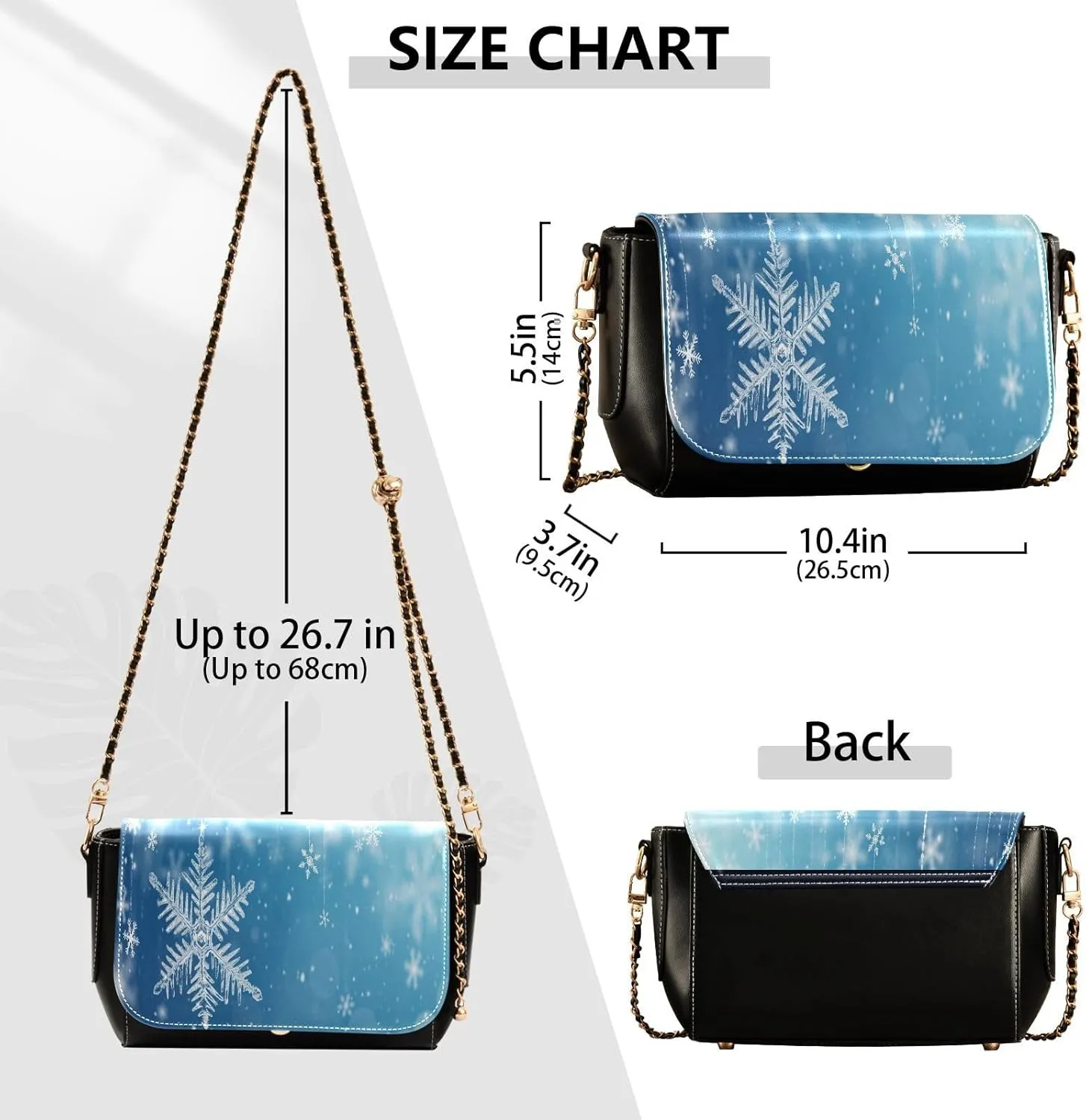Crossbody Bags for Women Trendy Women's Black Shoulder Bag Small PU Leather Flap Cross Body Bag Handbags