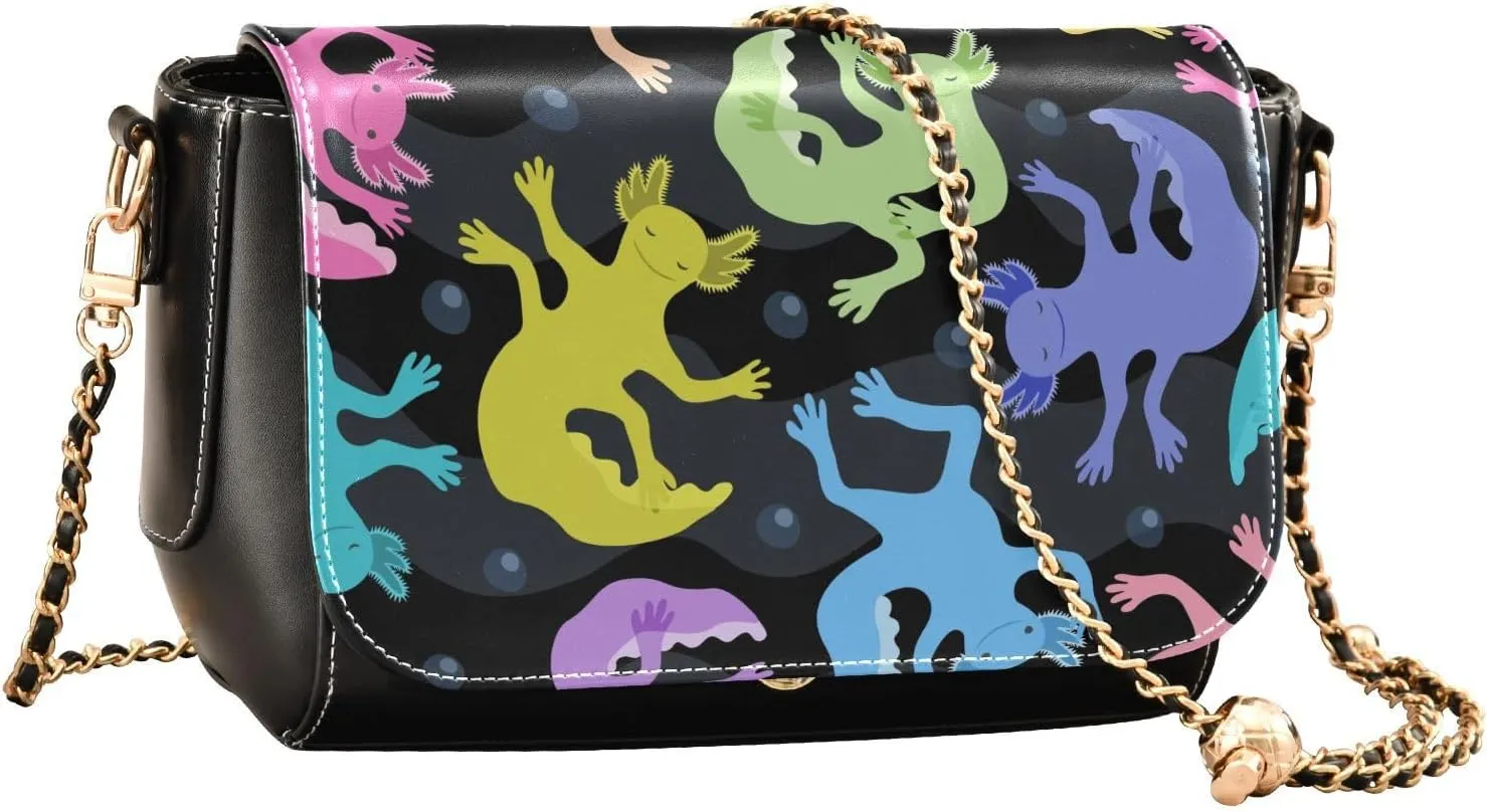Crossbody Bags for Women Trendy Women's Black Shoulder Bag Small PU Leather Flap Cross Body Bag Handbags