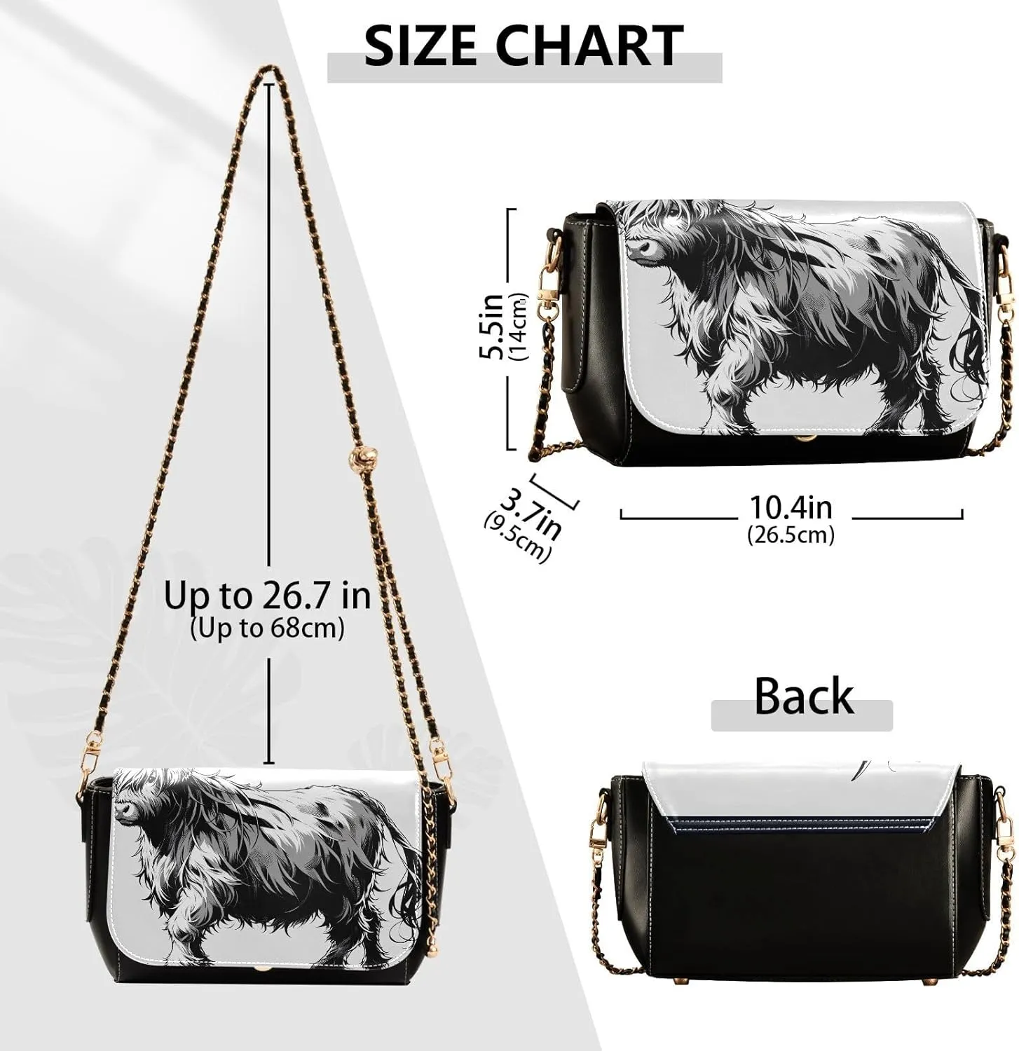Crossbody Bags for Women Trendy Women's Black Shoulder Bag Small PU Leather Flap Cross Body Bag Handbags