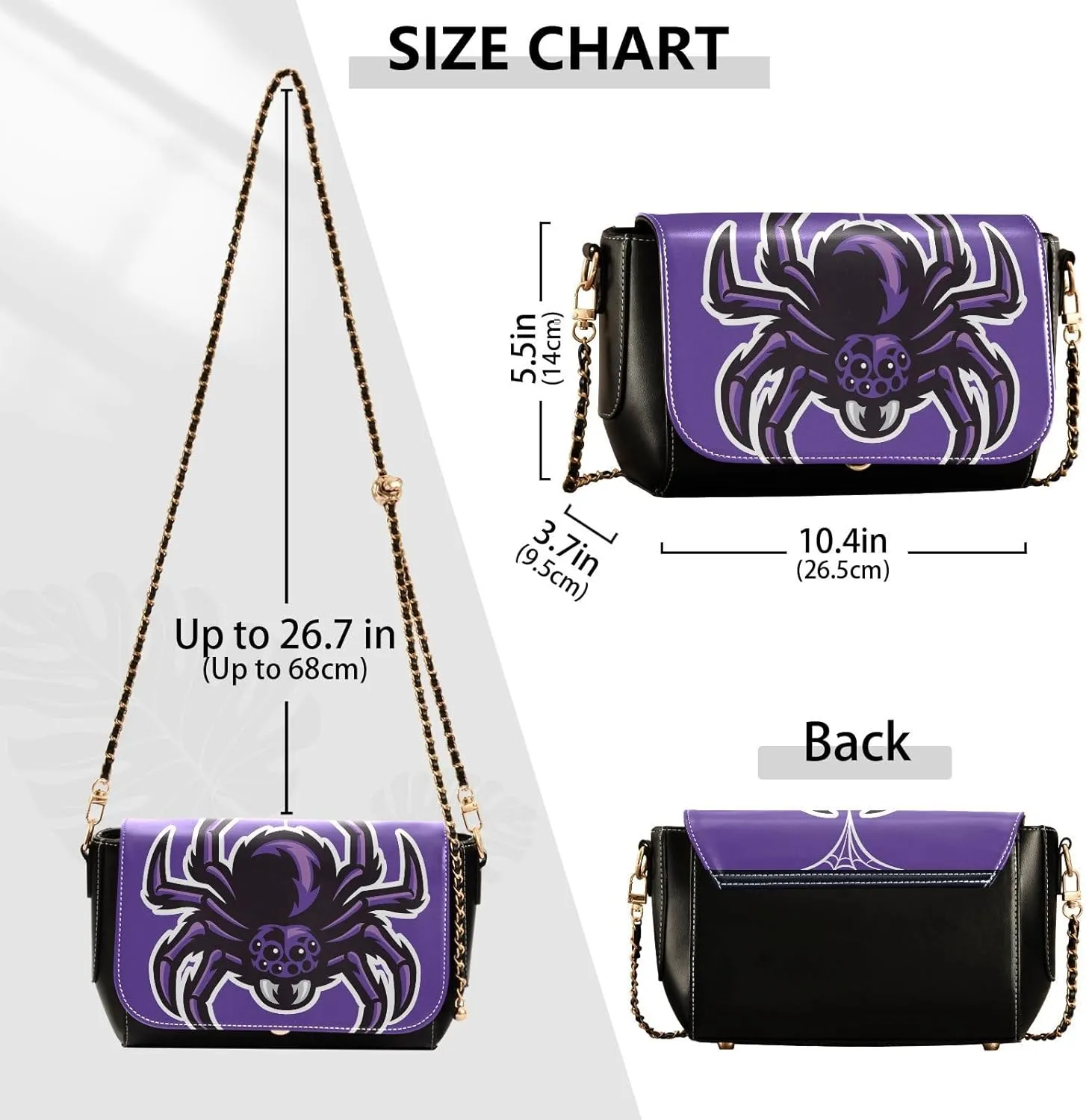 Crossbody Bags for Women Trendy Women's Black Shoulder Bag Small PU Leather Flap Cross Body Bag Handbags