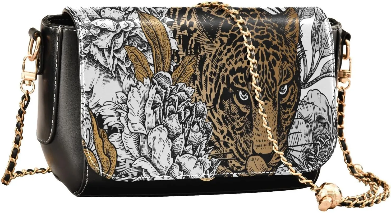 Crossbody Bags for Women Trendy Women's Black Shoulder Bag Small PU Leather Flap Cross Body Bag Handbags