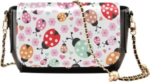 Crossbody Bags for Women Trendy Women's Black Shoulder Bag Small PU Leather Flap Cross Body Bag Handbags