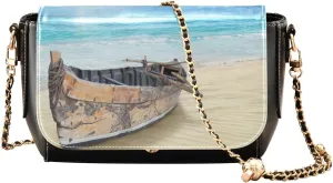 Crossbody Bags for Women Trendy Women's Black Shoulder Bag Small PU Leather Flap Cross Body Bag Handbags