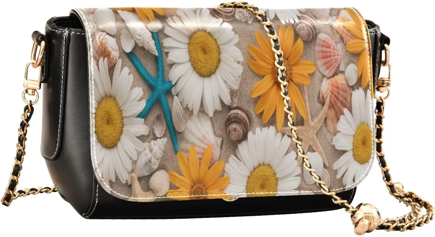 Crossbody Bags for Women Trendy Women's Black Shoulder Bag Small PU Leather Flap Cross Body Bag Handbags