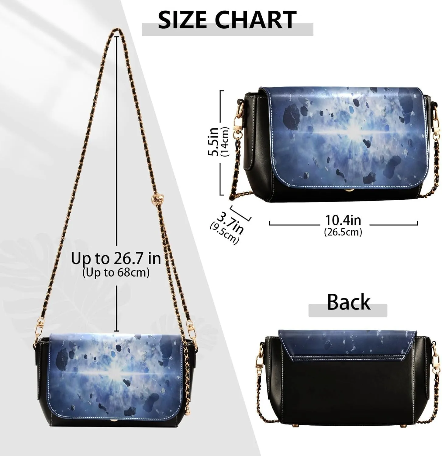 Crossbody Bags for Women Trendy Women's Black Shoulder Bag Small PU Leather Flap Cross Body Bag Handbags