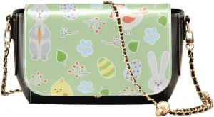 Crossbody Bags for Women Trendy Women's Black Shoulder Bag Small PU Leather Flap Cross Body Bag Handbags