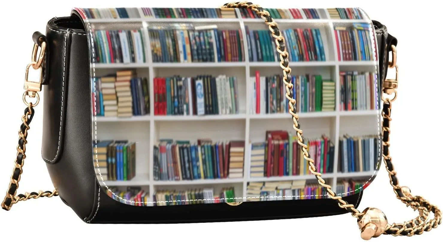 Crossbody Bags for Women Trendy Women's Black Shoulder Bag Small PU Leather Flap Cross Body Bag Handbags