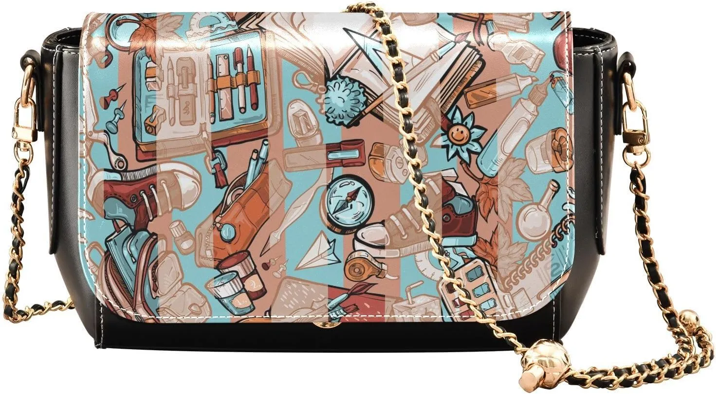 Crossbody Bags for Women Trendy Women's Black Shoulder Bag Small PU Leather Flap Cross Body Bag Handbags