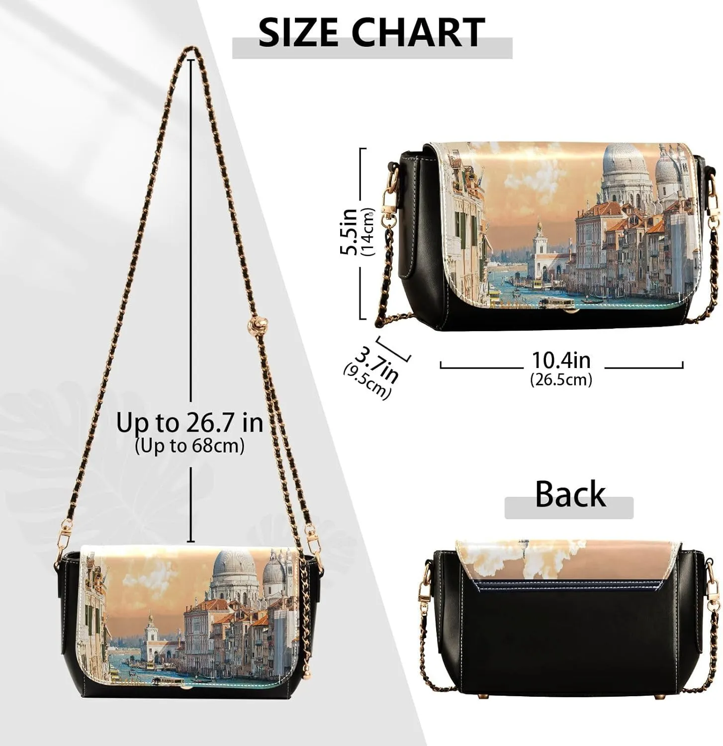 Crossbody Bags for Women Trendy Women's Black Shoulder Bag Small PU Leather Flap Cross Body Bag Handbags