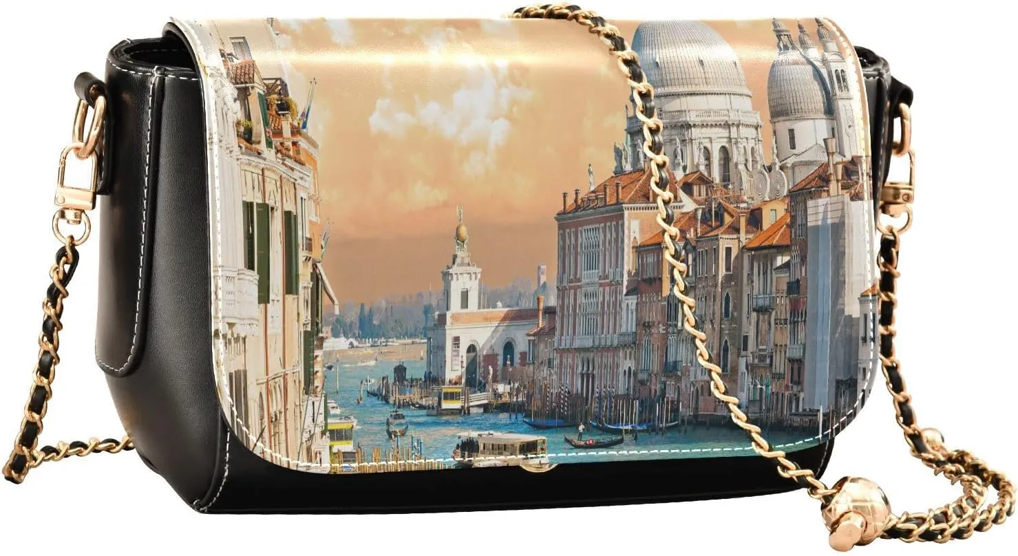 Crossbody Bags for Women Trendy Women's Black Shoulder Bag Small PU Leather Flap Cross Body Bag Handbags