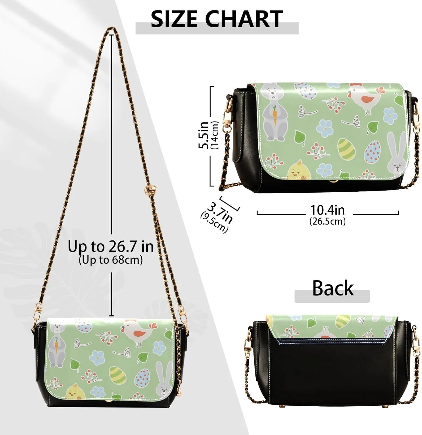 Crossbody Bags for Women Trendy Women's Black Shoulder Bag Small PU Leather Flap Cross Body Bag Handbags