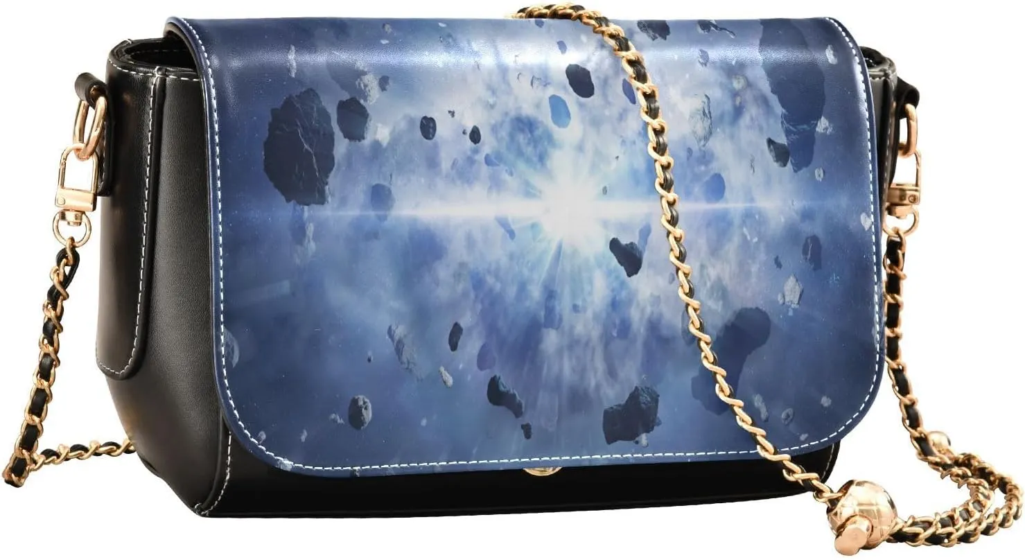 Crossbody Bags for Women Trendy Women's Black Shoulder Bag Small PU Leather Flap Cross Body Bag Handbags