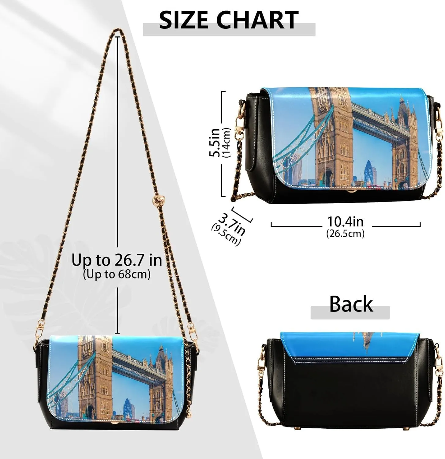 Crossbody Bags for Women Trendy Women's Black Shoulder Bag Small PU Leather Flap Cross Body Bag Handbags