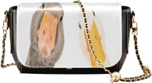 Crossbody Bags for Women Trendy Women's Black Shoulder Bag Small PU Leather Flap Cross Body Bag Handbags